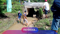 Banjir di Desa Air Panas Parigi Barat Berangsur Surut