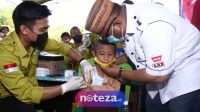 Rusli Habibie Semangati Anak-Anak Agar Berani Disuntik Vaksin