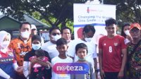 Bermain Bola Dengan Anak Penderita Bibir Sumbing, Witan : Ini Bentuk Motivasi