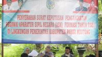 Serahkan SK PNS dan PKKK, Ini Pesan Bupati Samsurizal
