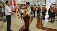Pelepasan Kontingen Kwartir Pramuka Parimo Menuju Jambore Nasional XI Cibubur