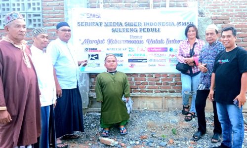 SMSI Sulteng Peduli Bantu Pembangunan Masjid Al-Azhar Pengavu Permai