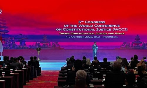 Presiden Joko Widodo Buka Kongres ke-5 The World Conference on Constitutional Justice di Bali