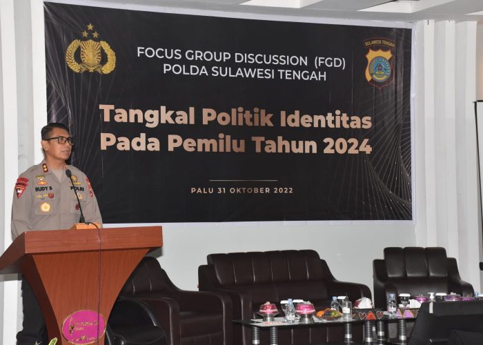 Gelar FGD, Polda Sulteng Siap Tangkal Politik Identitas Pemilu 2024