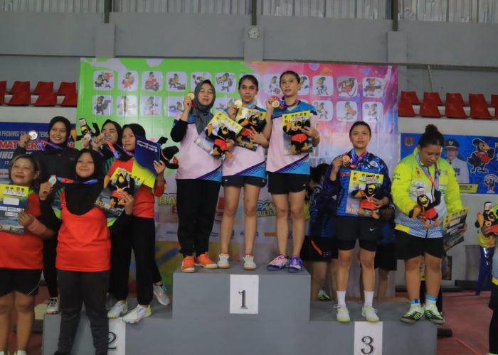 Tumbangkan Kota Palu, Tenis Meja Beregu Putri Tambah Koleksi Emas Parigi Moutong