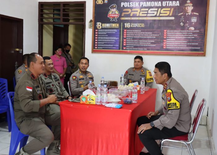 Kapolda Sulteng Memantau Pengamanan Natal di Tentena Poso