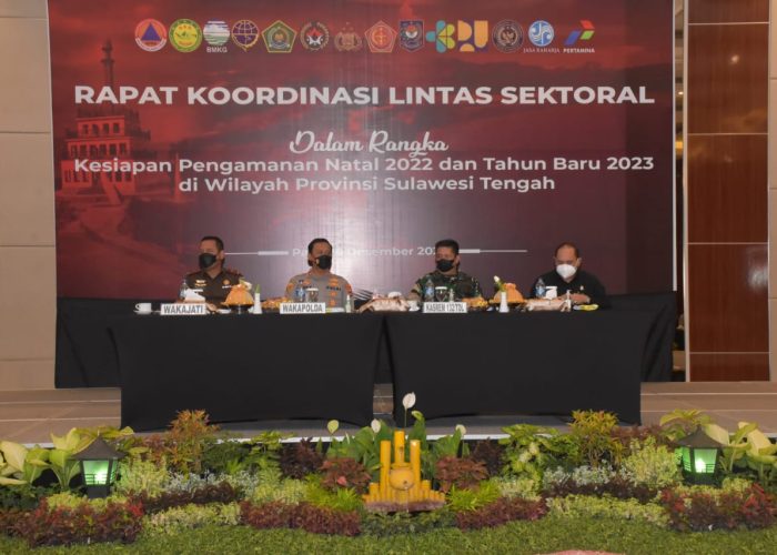 Pengamanan Nataru, Polda Sulteng Gelar Rakor Lintas Sektoral