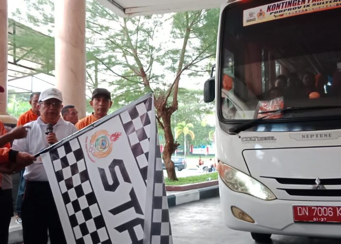 Wabup Parimo Melepas Kontingen Atlit Parigi Moutong Menuju Porprov Banggai