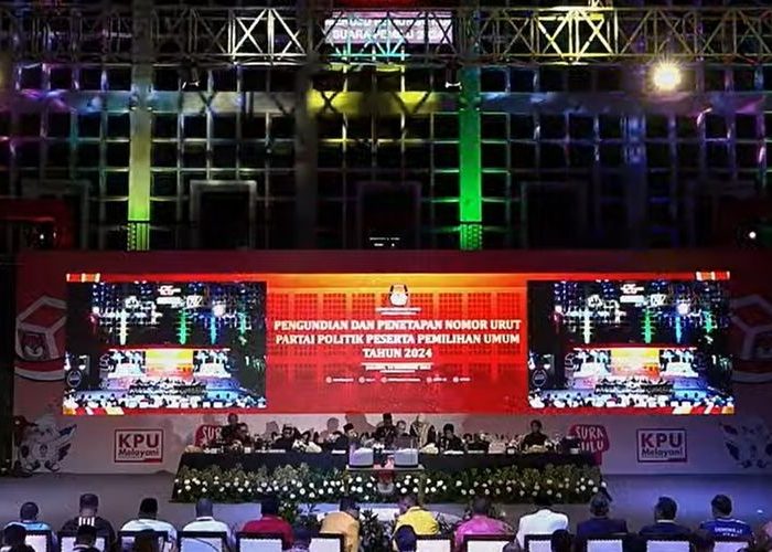 KPU Tetapkan Nomor Urut Partai Politik Pemilu 2024, Berikut Daftarnya