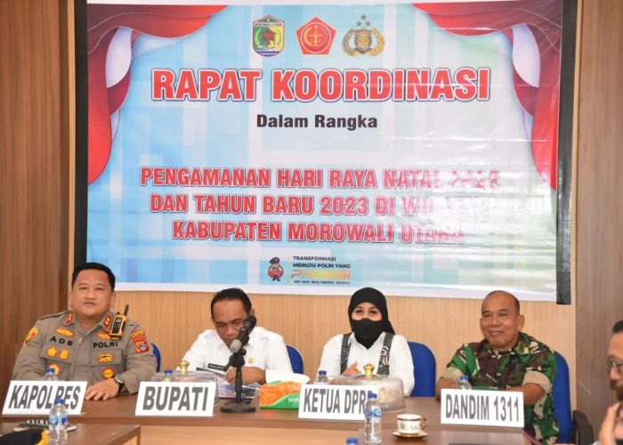 Gelar Rapat Koordinasi Polres Morowali Utara, Siagakan 332 Personel Amankan Nataru