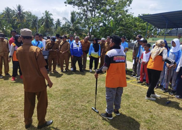 Dihadapan Guru Olahraga dan Kepsek Bupati Samasurizal Sosialisasikan Cabor Gateball