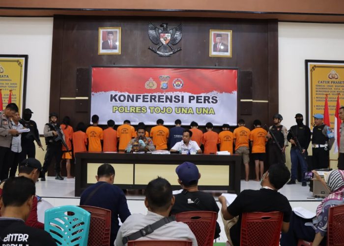 Gerak Cepat, Polres Touna Bekuk 13 Pelaku Pencabulan Anak Dibawah Umur