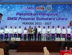 Ketum SMSI Lantik Erris J Napitupulu Resmi Jadi Ketua di Sumut