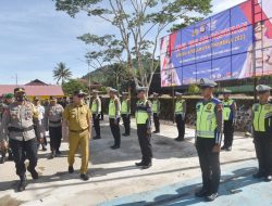 Polres Morowali Utara Laksanakan Apel Gelar Pasukan Ops Keselamatan Tinombala-2023