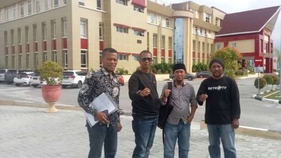 Ketua PAN Donggala Kasman Lassa Bersama Sekretarisnya Ahmad Rasyid Dilapor ke Polda Sulteng