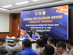35 Bintara Polda Sulteng Dinyatakan Lulus Terpilih SIP