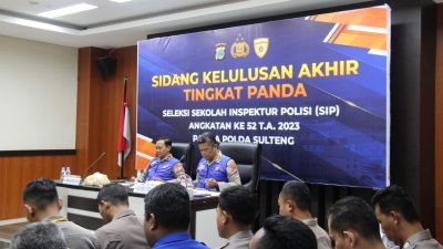35 Bintara Polda Sulteng Dinyatakan Lulus Terpilih SIP