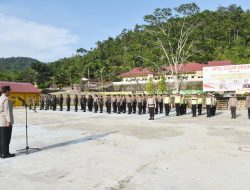 Polres Morowali Utara Gelar Apel Gabungan  Pengamanan Malam Takbiran