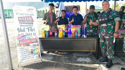 Kontribusi PT ANA di Bazar Murah Kodim 1311/ Morowali Dapat Apresiasi