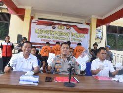 Januari hingga Mei 2023. Polres Morowali Utara tangkap 27 pelaku Narkoba dan sita ratusan paket Sabu