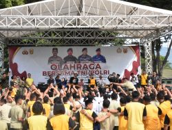 Tingkatkan Sinergitas TNI-Polri, Olahraga Bersama Hari Bhayangkara digelar di Korem 132 Tadulako