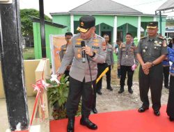 Bulan Bakti Polri Presisi memperingati Hari Bhayangkara ke 77, Kapolda Sulteng resmikan bantuan Fasilitas Air bersih
