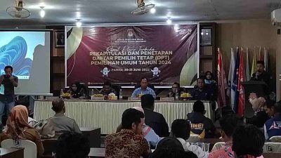 Rapat Pleno Terbuka Rekapitulasi DPT Pemilu 2024 di Kabupaten Parigi Moutong