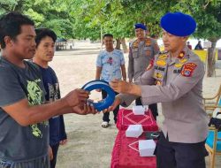 Bakti Presisi Hari Bhayangkara ke 77, Ditpolairud Polda Sulteng bagikan Alat Tangkap Ikan Tuna