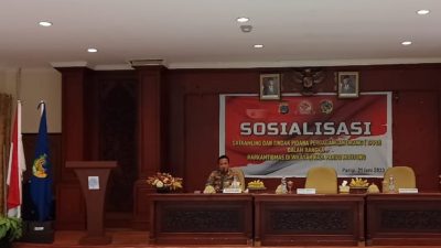 Hari Kamtibmas, Kapolres Parimo buka kegiatan Sosialisasi Satkamling dan Tindak Pidana Perdagangan Orang (TPPO)