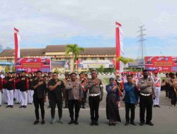 Meriahkan Hari Bhayangkara 77 Polda Sulteng Gelar Lomba PBB