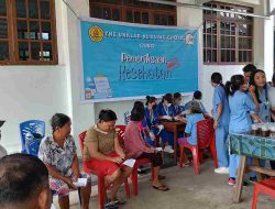 Mahasiswa Fakultas Keperawatan Universitas Klabat Airmadidi Manado Berikan Pelayanan Kesehatan Gratis