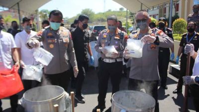 Sabu hasil pengungkapan 15 Kg di Tolitoli, dimusnahkan