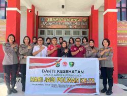 Bakti Kesehatan dan Anjangsana, warnai Hari Jadi Polwan ke-75 di Polda Sulteng