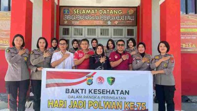 Bakti Kesehatan dan Anjangsana, warnai Hari Jadi Polwan ke-75 di Polda Sulteng