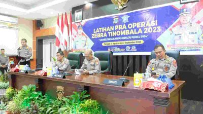 Operasi Zebra Tinombala 2023 Segera dimulai, Polda Sulteng Gelar Latpraops