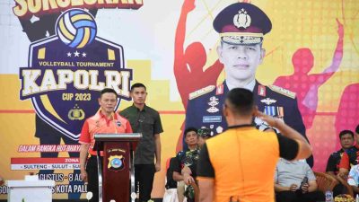 Kapolri Cup Zona VI dibuka, Kapolda Sulteng : Wujud nyata Polri mendukung perkembangan atlet bola voli