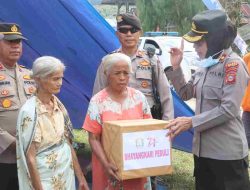 Polda Sulteng turunkan 1 SSK dan bawa bantuan di Lokasi Gempa Lembantongoa Sigi