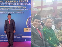 Ketua DPRD Kabupaten Banggai,Suprapto Ngatimin.S.Sos.MenghardiriSidang Terbuka Senat Pengukuhan Bagi.Dr Pius Lustrilanang.S.IP. MSi,CSFA,CFrA Di UNSOED Purwokerto Jawa Tengah