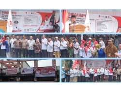 H.Fuad Muid Ketua PMI Banggai,Mengatakan Walau Dana Minim Tetap Raya HUT.PMI Ke 78 Dengan Sukses.