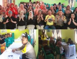 Polsek Kintom Yang di wakili Bhabinkamtibmas,Bripka Rizal.Afrianzyah Hadiri Survei(SKPRT) di Desa