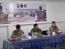 Satgas Madago Raya Berikan Pembekalan Peningkatan Kemampuan Imam Masjid dan Pegawai Syara