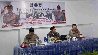 Satgas Madago Raya Berikan Pembekalan Peningkatan Kemampuan Imam Masjid dan Pegawai Syara
