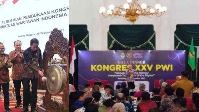 Presiden Joko Widodo Membuka Kongres XXV Persatuan Wartawan Indonesia (PWI) 2023 di Istana Negara Jakarta