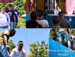 Bupati Banggai H.Amirudin.M.M Dan Rombongan Saat Mengunjungi Desa Jaya Bakti yang Terdampak Kekeringan