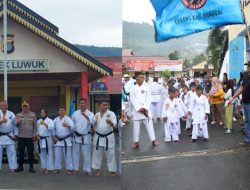 Plh Kapolsek Kota,Kompol.Zulkifli Ginoga Melepas Kegiatan Long March INKANAS Kabupaten Banggai