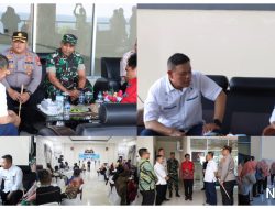 Bupati Banggai Ir.H.Amirudin.M.M.Menyambut Kedatangan Kapolda Sulteng Dan Rombongan Di Bandara.