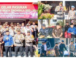 Kepala Kejaksaan Negeri Banggai.Menghadiri Apel Gelar Pasukan.dalam Rangka Menghadapai Pemilu “2024.di Halaman Mapolres Banggai.