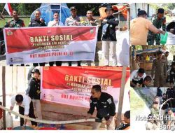 Sambut HUT Humas Polri ke-72, Polres Banggai Bagikan 5.000 Liter Air di Pasar NKRI Bubung