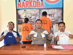 Polres Morowali Utara amankan dua pengedar narkoba dan sita 121,84 Gram Shabu