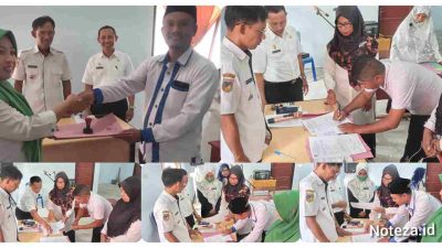 Kepala Cabang Dinas Pendidikan Menengah Wilayah V Yasser Masulili.S.Ag.M.A.P Melantik Beberapa Kepala Sekolah